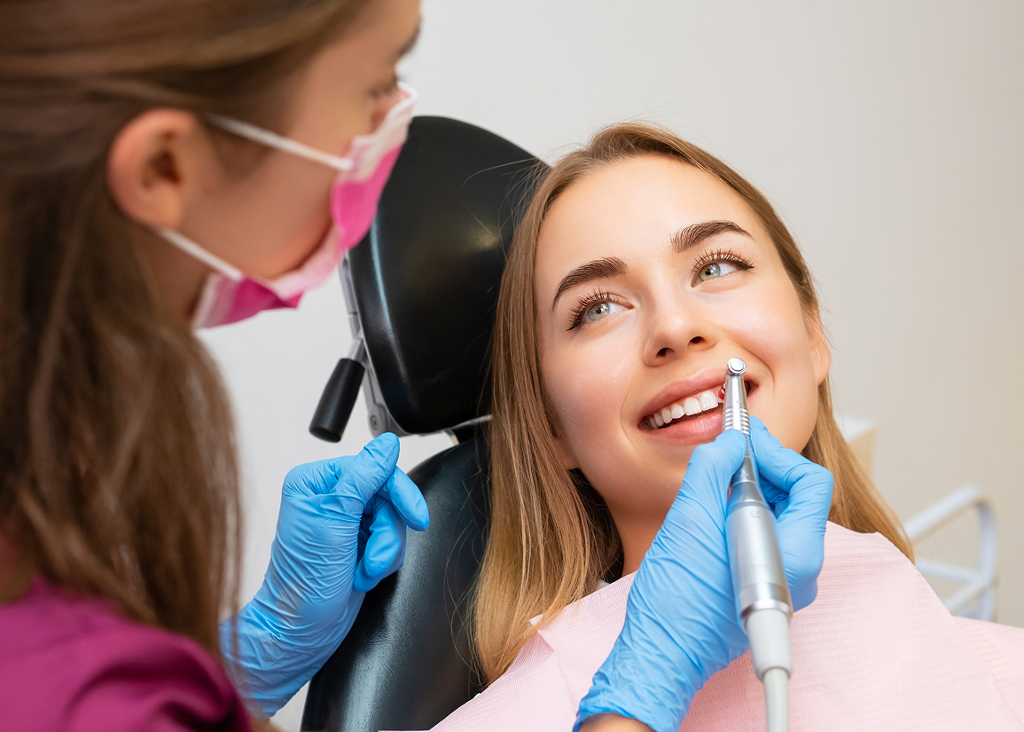 Dentist performing a dental exam in Clifton NJ